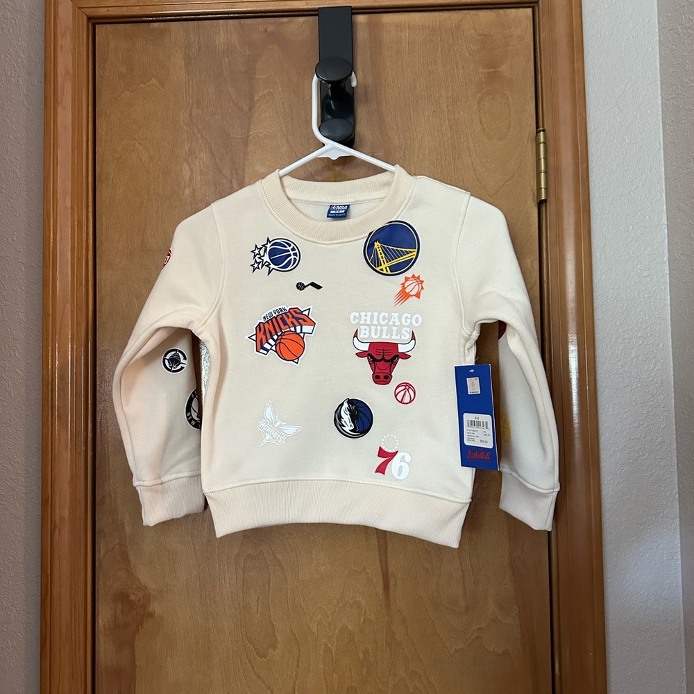 Kids NBA Team Logos Long Sleeve Sweatshirt